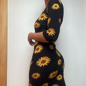 Bodycon Floral Dress